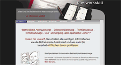 Desktop Screenshot of bav-werkstatt.de