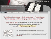 Tablet Screenshot of bav-werkstatt.de